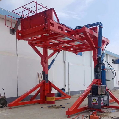 How does a container tilter or container flipper work