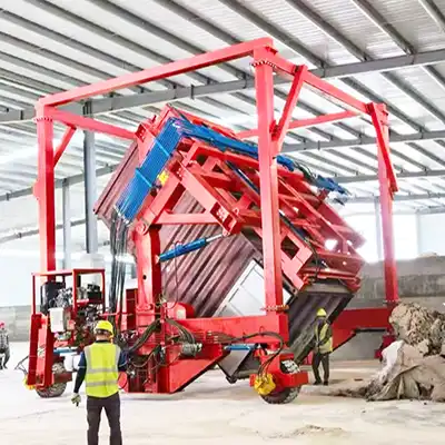 90Deg 180Deg mobile container flipper(self propelled)
