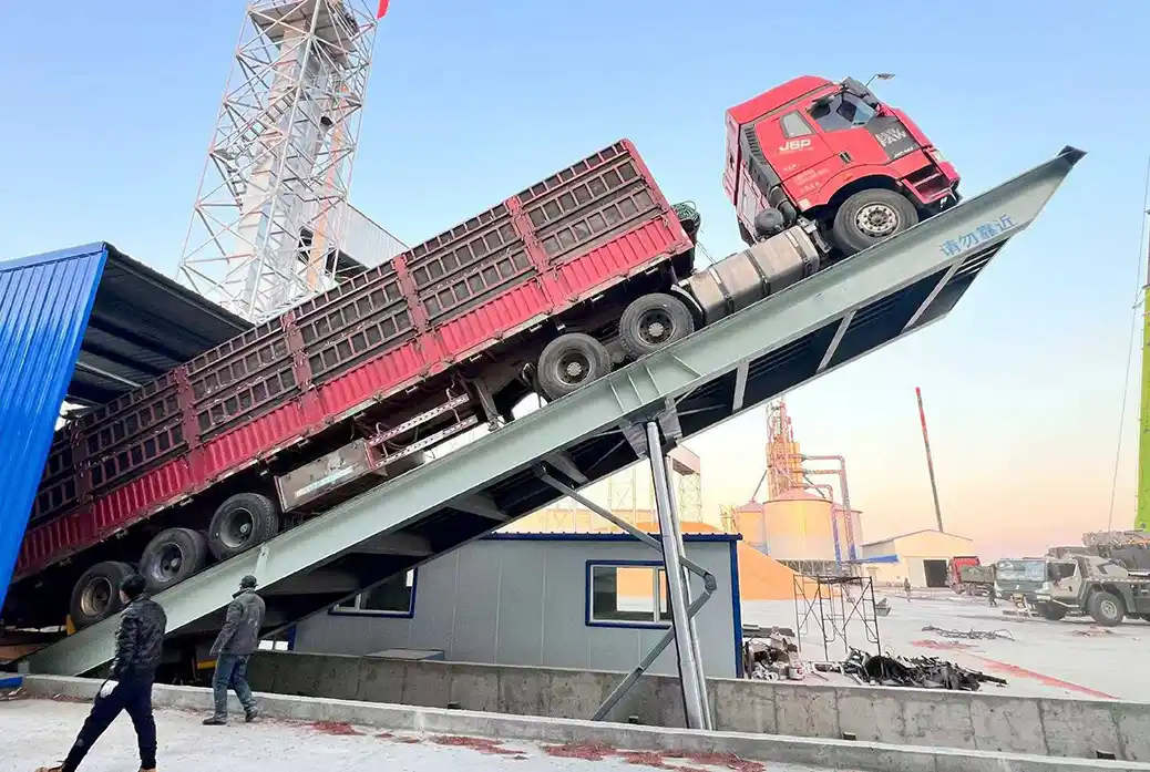 Разгрузка грузовиков