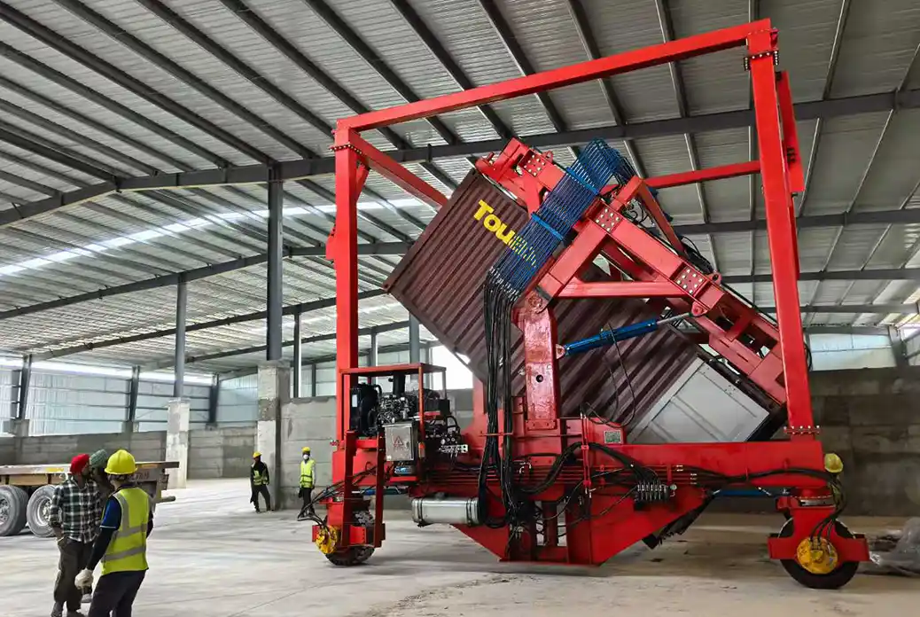 Разгрузка контейнера