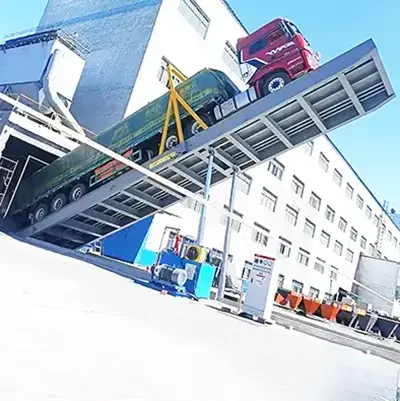 Deep foundation truck tipper platform.webp