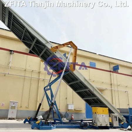 Truck dumping platform