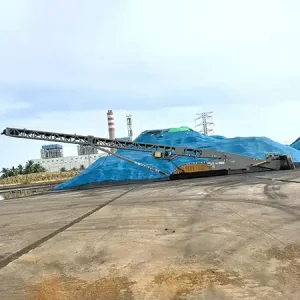 Self-feeding truck loading mobile conveyor Self-feeding truck loading mobile conveyor