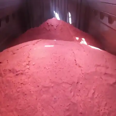 Potash unloading from container